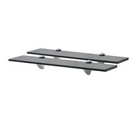 vidaXL Estantes flotantes Balda colgante de vidrio 50x10 cm 2x