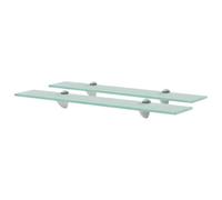 vidaXL Estantes flotantes 2 Unidades Vidrio 8 mm 60x10 cm