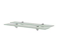 vidaXL Estantes flotantes de vidrio 60x10 cm para libros y objetos – 2 unidades