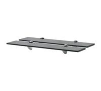 vidaXL Estantes flotantes 2x Balda colgante de vidrio 60x20 cm para libros y objetos