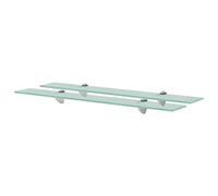 vidaXL Estantes flotantes 2 Unidades Vidrio 8 mm 70x20 cm