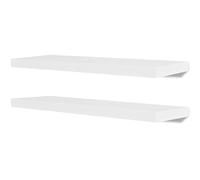 vidaXL Estantes de pared flotantes 2 unidades MDF blanco