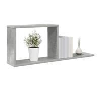 vidaXL Estantes flotantes Gris Hormigón 80 x 15 x 30 cm, Sala Moderna, Estanterías Flotantes, Montadas en Pared, Decoración para el Hogar, Almacenamiento Elegante
