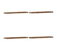 vidaXL Estantes Pared 4 uds Madera ingeniería Envejecida 40x10x1,5 cm, Estante Flotante, estantería de Pared, estantería de lavadero