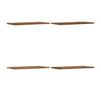 vidaXL Estantes Pared 4 uds Madera ingeniería Envejecida 60x30x1,5 cm, Estante Flotante, estantería de Pared, estantería de lavadero