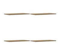 vidaXL Estantes Pared 4 uds Madera ingeniería Roble Artisan 60x30x1,5cm, Estante Flotante, estantería de Pared, estantería de lavadero