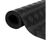 vidaXL Estera Antideslizante de Goma Diseño Cuadros 5x1 m Alfombra de Suelo