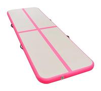 vidaXL Esterilla Inflable de Gimnasia con Bomba 500x100x10 cm PVC Rosa Estera