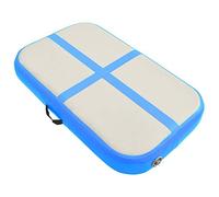 vidaXL Esterilla Inflable de Gimnasia con Bomba Estera Ejercicio Colchoneta Yoga Parque Escuela Clube Deportivo Antideslizante PVC Azul 60x100x10 cm