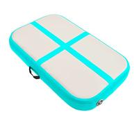vidaXL Esterilla Inflable de Gimnasia con Bomba Estera Ejercicio Colchoneta Yoga Parque Escuela Clube Deportivo Antideslizante PVC Verde 60x100x10 cm