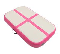 vidaXL Esterilla Inflable de Gimnasia con Bomba Estera Ejercicio Colchoneta Yoga Parque Escuela Clube Deportivo Antideslizante PVC Rosa 60x100x10 cm