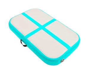vidaXL Esterilla inflable de Gimnasia con Bomba PVC Verde Estera Multimodelo