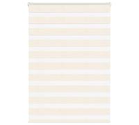 vidaXL Estor Cebra Beige mármol Tejido Ancho 105,9 cm poliéster, Estor Doble, Estor Enrollable Cebra, Cortina Cebra, Estor Doble