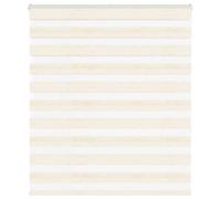 vidaXL Estor Cebra Beige mármol Tejido Ancho 125,9 cm poliéster, Estor Doble, Estor Enrollable Cebra, Cortina Cebra, Estor Doble