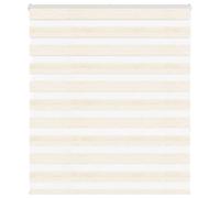 vidaXL Estor Cebra Beige mármol Tejido Ancho 130,9 cm poliéster, Estor Doble, Estor Enrollable Cebra, Cortina Cebra, Estor Doble