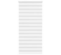 vidaXL Estor Cebra Blanco 100x200 cm Tejido Ancho 95,9 cm poliéster, Estor Doble, Estor Enrollable Cebra, Cortina Cebra, Estor Doble