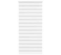 vidaXL Estor Cebra Blanco 105x230 cm Tejido Ancho 100,9 cm poliéster, Estor Doble, Estor Enrollable Cebra, Cortina Cebra, Estor Doble