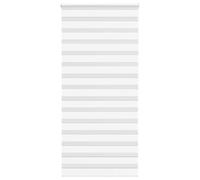 vidaXL Estor Cebra Blanco 115x200 cm Tejido Ancho 110,9 cm poliéster, Estor Doble, Estor Enrollable Cebra, Cortina Cebra, Estor Doble