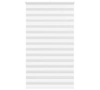 vidaXL Estor Cebra Blanco 120x200 cm Tejido Ancho 115,9 cm poliéster, Estor Doble, Estor Enrollable Cebra, Cortina Cebra, Estor Doble