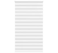 vidaXL Estor Cebra Blanco 120x230 cm Tejido Ancho 115,9 cm poliéster