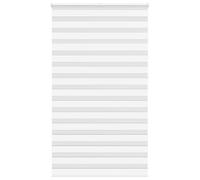 vidaXL Estor enrollable cebra blanco 130x230 cm tejido 125,9 cm poliéster – Estor doble