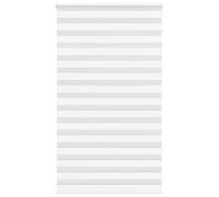vidaXL Estor Cebra Blanco 135x200 cm Tejido Ancho 130,9 cm poliéster, Estor Doble, Estor Enrollable Cebra, Cortina Cebra, Estor Doble
