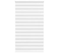 vidaXL Estor Cebra Blanco 135x230 cm Tejido Ancho 130,9 cm poliéster, Estor Doble, Estor Enrollable Cebra, Cortina Cebra, Estor Doble