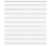 vidaXL Estor Cebra Blanco 140x100 cm Tejido Ancho 135,9 cm poliéster, Estor Doble, Estor Enrollable Cebra, Cortina Cebra, Estor Doble