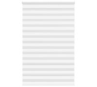 vidaXL Estor Cebra Blanco 140x200 cm Tejido Ancho 135,9 cm poliéster, Estor Doble, Estor Enrollable Cebra, Cortina Cebra, Estor Doble