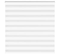 vidaXL Estor Cebra Blanco 145x150 cm Tejido Ancho 140,9 cm Poliéster, Estor Doble, Estor Enrollable Cebra, Cortina Cebra
