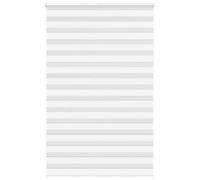 vidaXL Estor Cebra Blanco 150x200 cm Tejido Ancho 145,9 cm poliéster, Estor Doble, Estor Enrollable Cebra, Cortina Cebra, Estor Doble