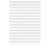 vidaXL Estor Cebra Blanco 160x230 cm Tejido Ancho 155,9 cm poliéster, Estor Doble, Estor Enrollable Cebra, Cortina Cebra, Estor Doble