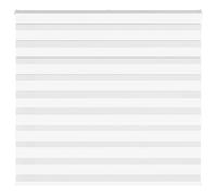 vidaXL Estor Cebra Blanco 165x150 cm Tejido Ancho 160,9 cm poliéster, Estor Doble, Estor Enrollable Cebra, Cortina Cebra, Estor Doble