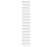 vidaXL Estor Cebra Blanco 40x230 cm Tejido Ancho 35,9 cm poliéster, Estor Doble, Estor Enrollable Cebra, Cortina Cebra, Estor Doble