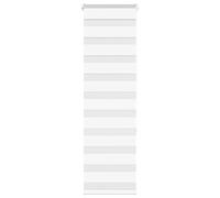 vidaXL Estor Cebra Blanco 45x150 cm Tejido Ancho 40,9 cm poliéster, Estor Doble, Estor Enrollable Cebra, Cortina Cebra, Estor Doble