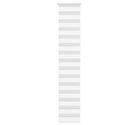 vidaXL Estor Cebra Blanco 50x200 cm Tejido Ancho 45,9 cm poliéster, Estor Doble, Estor Enrollable Cebra, Cortina Cebra, Estor Doble