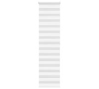 vidaXL Estor Cebra Blanco 55x200 cm Tejido Ancho 50,9 cm poliéster, Estor Doble, Estor Enrollable Cebra, Cortina Cebra, Estor Doble