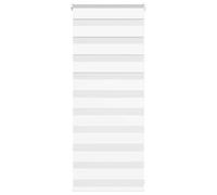 vidaXL Estor Cebra Blanco 65x100 cm Tejido Ancho 60,9 cm poliéster, Estor Doble, Estor Enrollable Cebra, Cortina Cebra, Estor Doble