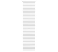 vidaXL Estor Cebra Blanco 65x200 cm Tejido Ancho 60,9 cm poliéster, Estor Doble, Estor Enrollable Cebra, Cortina Cebra, Estor Doble