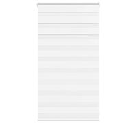 vidaXL Estor Cebra Blanco 70x100 cm Tejido Ancho 65,9 cm poliéster, Estor Doble, Estor Enrollable Cebra, Cortina Cebra, Estor Doble