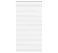 VidaXL Estor Cebra Blanco 75x100 cm Tejido Ancho 70,9 cm Poliéster, Estor Doble, Estor Enrollable Cebra, Cortina Cebra