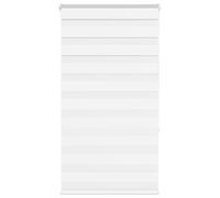 vidaXL Estor Cebra Blanco 90x150 cm Tejido Ancho 85,9 cm poliéster, Estor Doble, Estor Enrollable Cebra, Cortina Cebra, Estor Doble