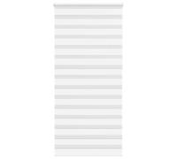 vidaXL Estor Cebra Blanco 95x230 cm Tejido Ancho 90,9 cm poliéster, Estor Doble, Estor Enrollable Cebra, Cortina Cebra, Estor Doble