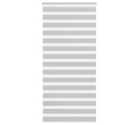 vidaXL Estor Cebra Gris Claro 105x230cm Tejido Ancho 100,9cm poliéster, Estor Doble, Estor Enrollable Cebra, Cortina Cebra, Estor Doble