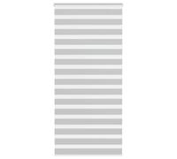 vidaXL Estor Cebra Gris Claro 110x200cm Tejido Ancho 105,9cm poliéster, Estor Doble, Estor Enrollable Cebra, Cortina Cebra, Estor Doble