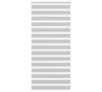 vidaXL Estor Cebra Gris Claro 110x230cm Tejido Ancho 105,9cm poliéster, Estor Doble, Estor Enrollable Cebra, Cortina Cebra, Estor Doble