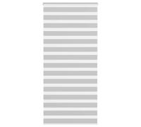 vidaXL Estor Cebra Gris Claro 115x230cm Tejido Ancho 110,9cm poliéster, Estor Doble, Estor Enrollable Cebra, Cortina Cebra, Estor Doble