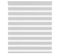 vidaXL Estor Cebra Gris Claro 120x150cm Tejido Ancho 115,9cm poliéster, Estor Doble, Estor Enrollable Cebra, Cortina Cebra, Estor Doble