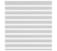 vidaXL Estor Cebra Gris Claro 145x150cm Tejido Ancho 140,9cm poliéster
