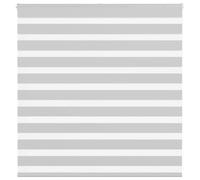 vidaXL Estor Cebra Gris Claro 150x100cm Tejido Ancho 145,9cm poliéster, Estor Doble, Estor Enrollable Cebra, Cortina Cebra, Estor Doble